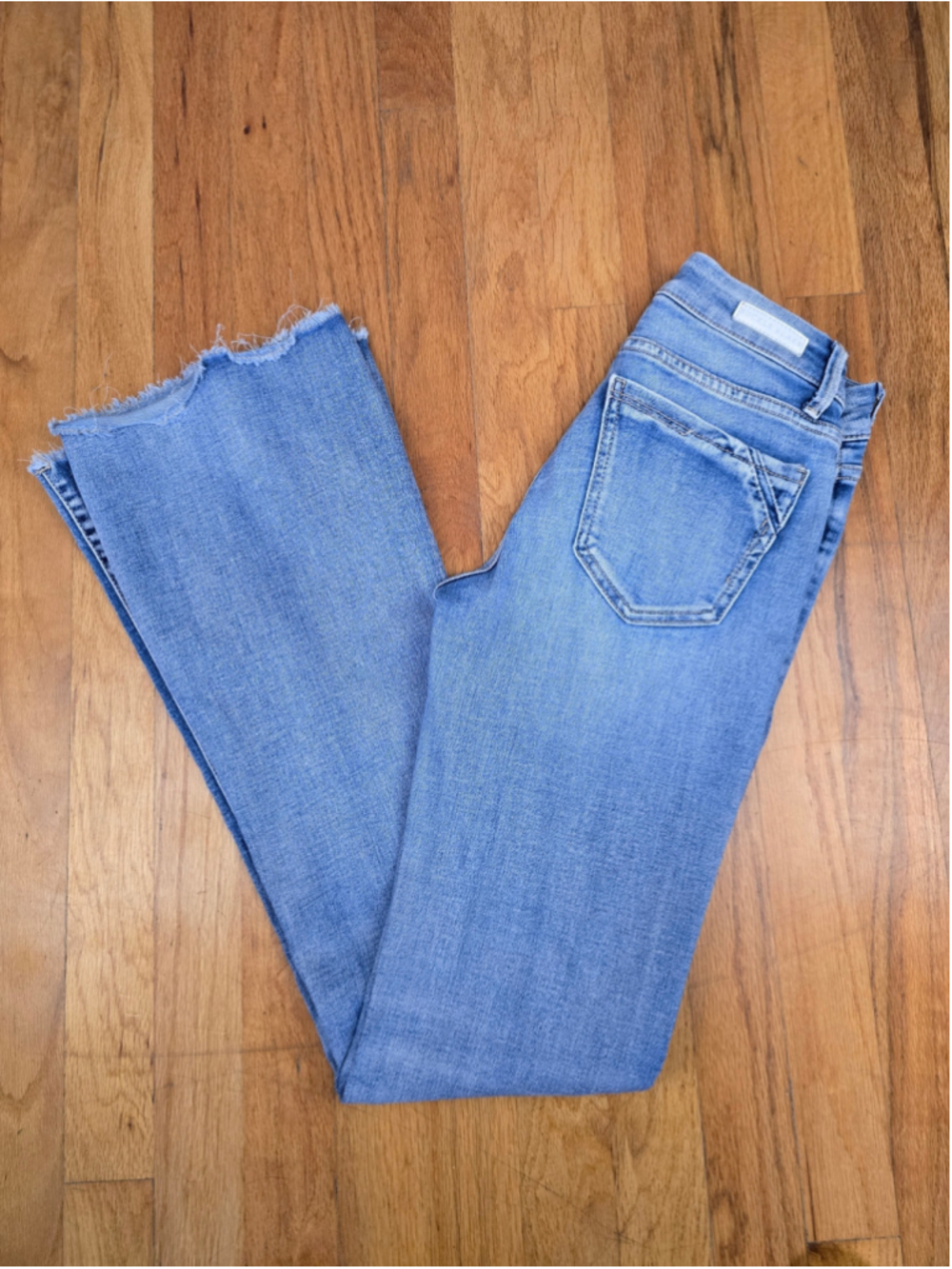 Women's Buckle Black Flare Jeans Size 24 Blue